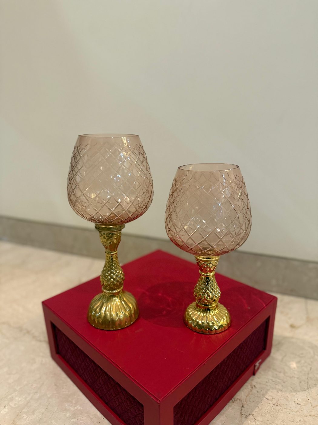 Ananas Votive Pair